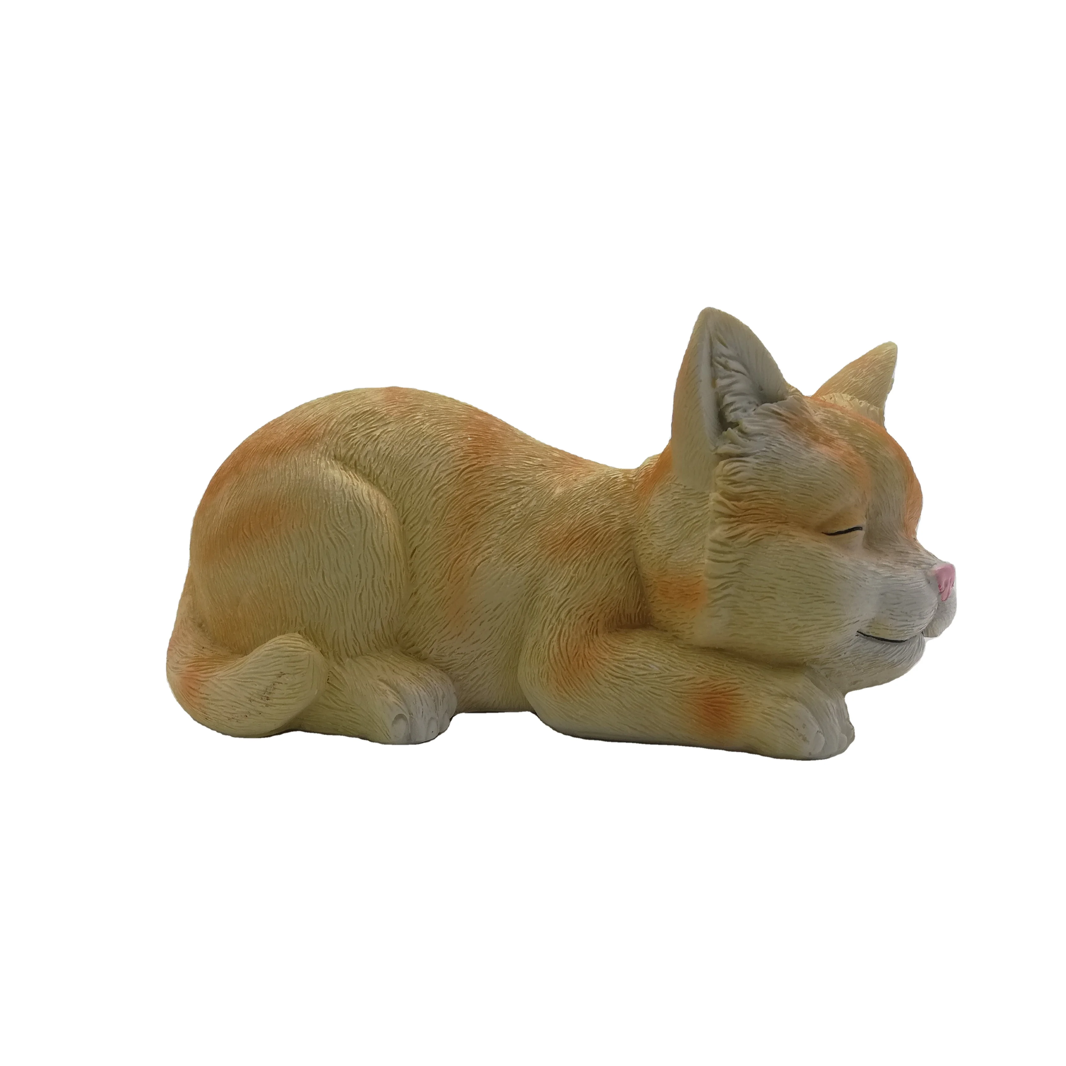 Home Decor Resin Mini Pet Cat Figure Model Toys Cat Figure Craft Polyresin Sculpture Resin Lucky Cat Statue Figurines Set