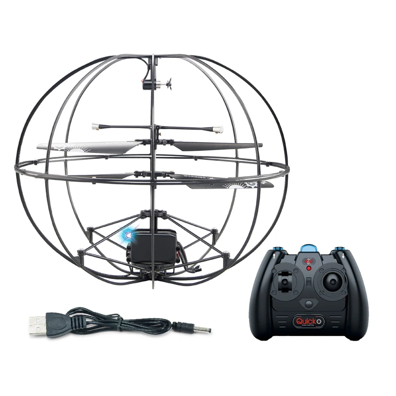 2.4Ghz 3-channel Remote Control Flying Orb Ball Kids Drone Helicopter Cool UFO Toys Altitude Hold Rc Flying Ball With Gyro