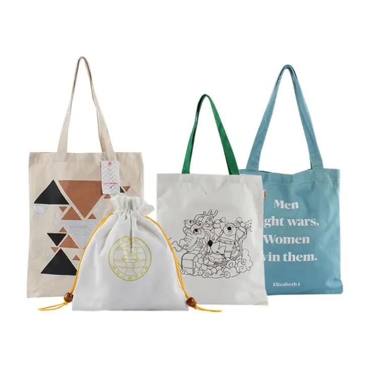 Складная Экологически чистая пляжная Холщовая Сумка-тоут с логотипом на заказ