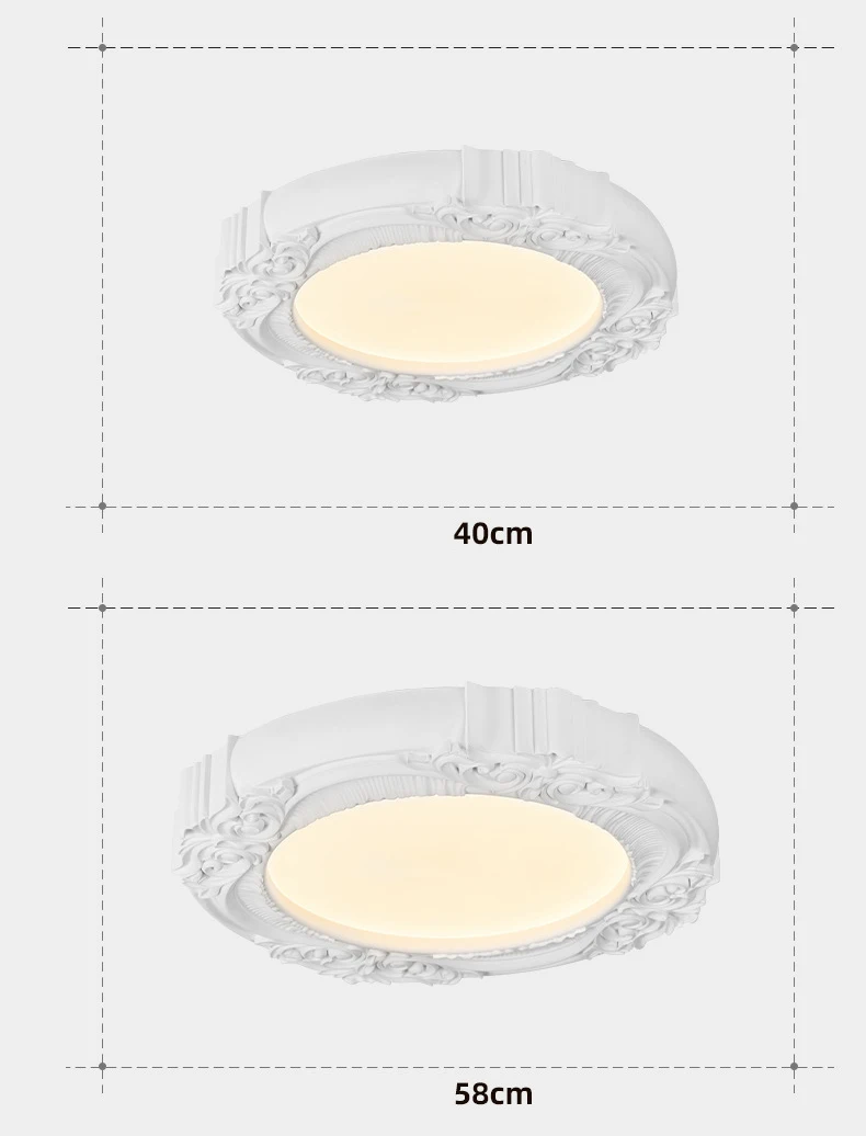 Nordic Simple Creative Minimalist Plaster Pendant Lights  Modern Design Gypsum Large Disc Ceiling Light For Bedroom Living Room