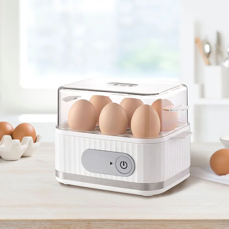 6 in1 Rapid Electric Egg Cooker Easy-to-Use with Alert BPAFree Stainless Steel Comes with Measuring Cup Perfect for Varied Egg