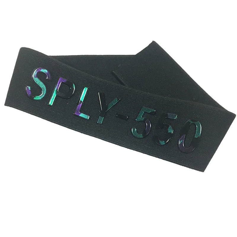 Пользовательские Блестящие купальники Нескользящие силиконовые эластичные ленты с логотипом