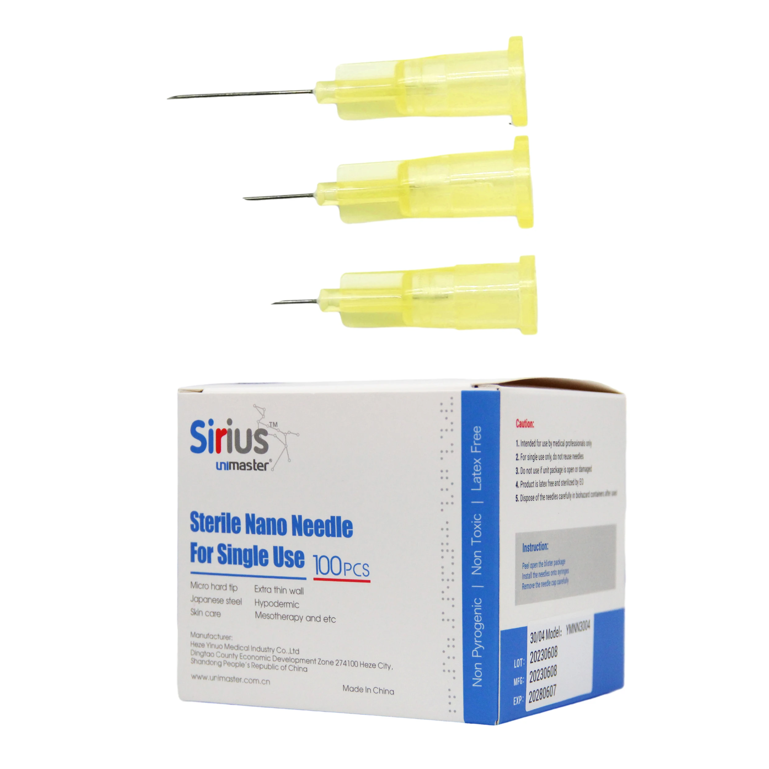 UNIMASTER Meso Needle Better than Korea 30g 32g 34g Mesotherapy Needle 4mm China Medical Consumables Supplier