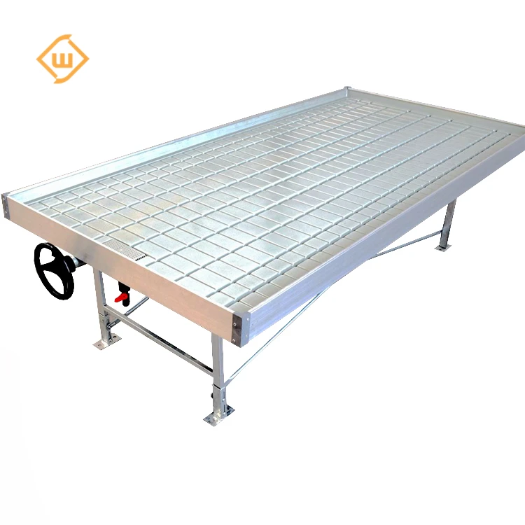 grow plastic conteiners water flooding system plant growing hydroponics growing shelves seedling bed