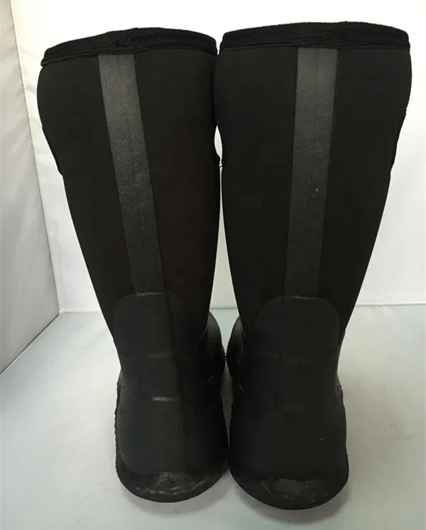 Unisex Lightweight Neoprene Rubber Rain Boots With Handle