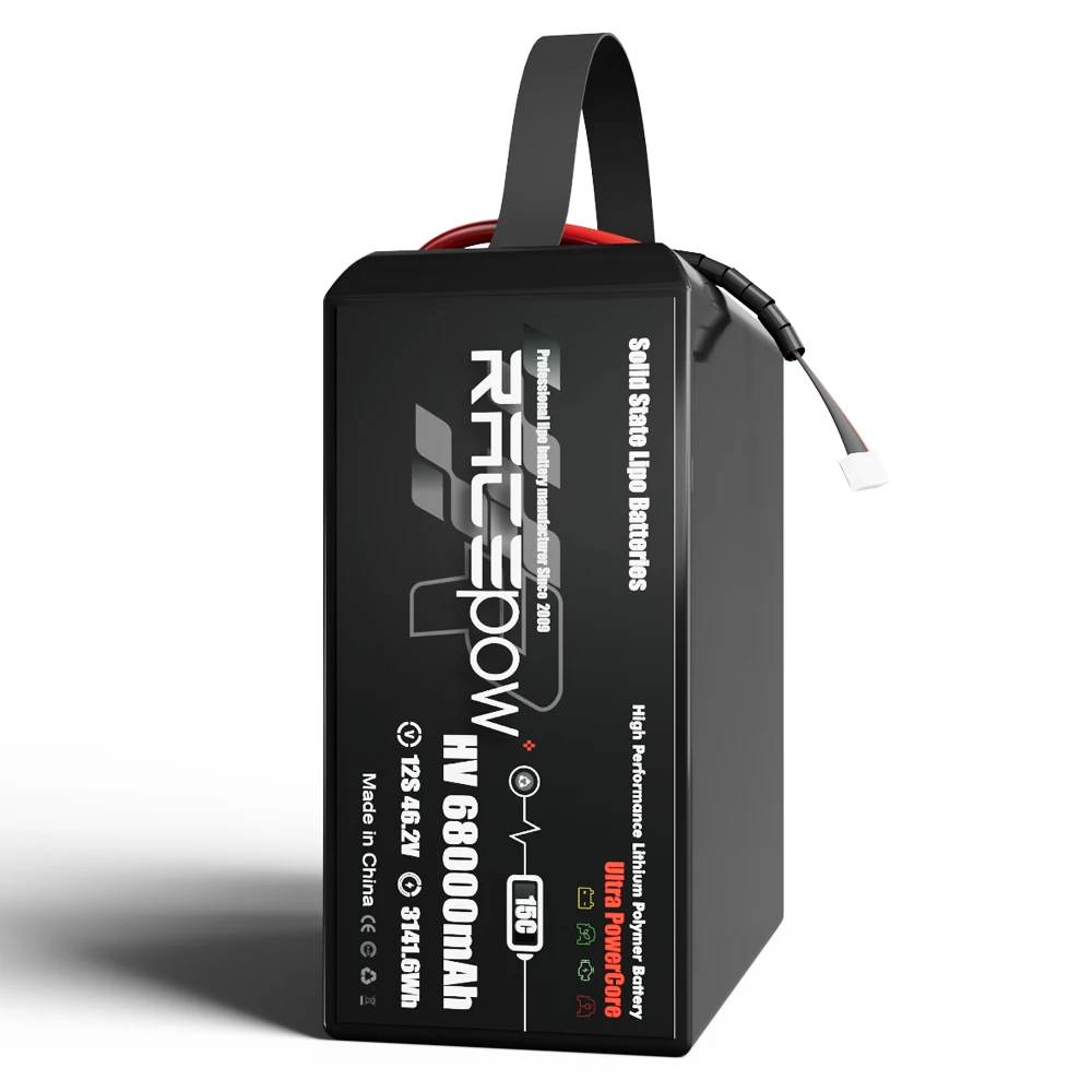 358wh/kg solid state li-ion battery 23.1V 46.2V 6S 12S 66000mAh 68000mAh 74000mAh 80000mAh Cargo/VTOL/evtol/ Heavy lift drone