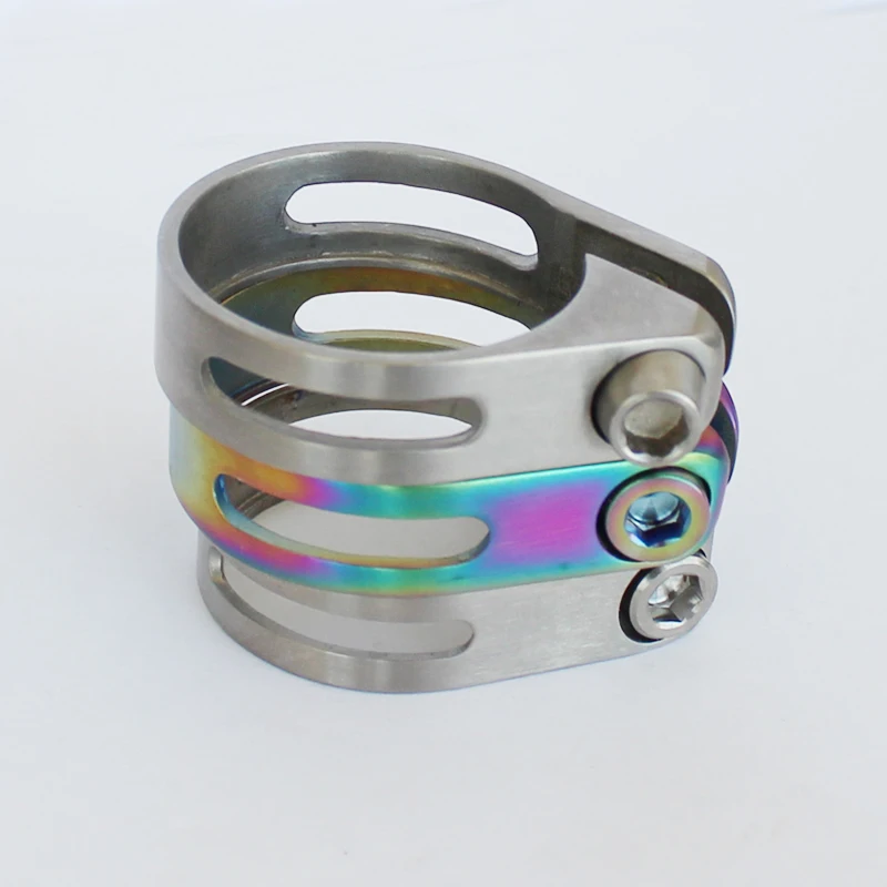 pipe clamps clips Titanium Alloy Titanium Bicycle Seat Post Clamp