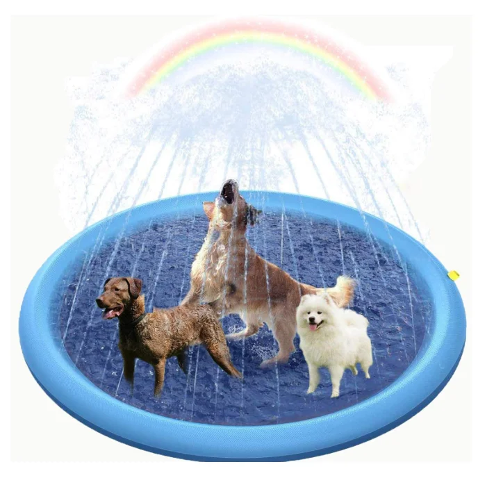 Надувной водяной игровой коврик для домашних животных Amazon надувной распылитель собак водная игрушка ванной и (1600119830505)