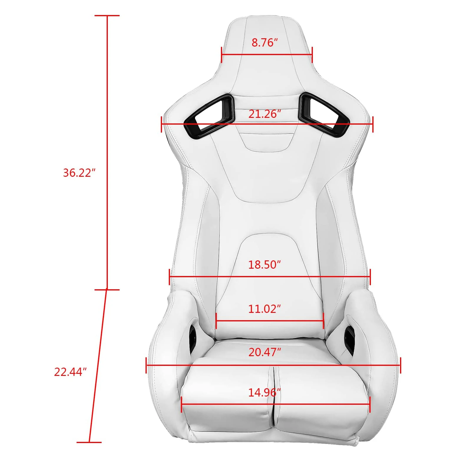 JIABEIR 1095 Universal Driver Car High Quality Leather Adjustable Sport Simulator Gaming Sim Racing Seats