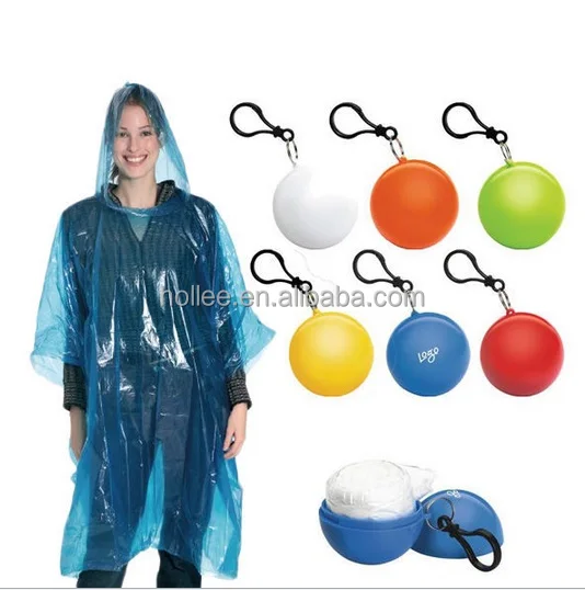 Promotional Emergency Disposable Cheapest Raincoat for Women Girls