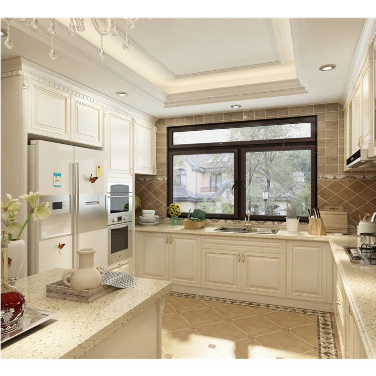 Foshan modern luxury 3d melamine commercial wal hangl kitchen cabinet inorder to design