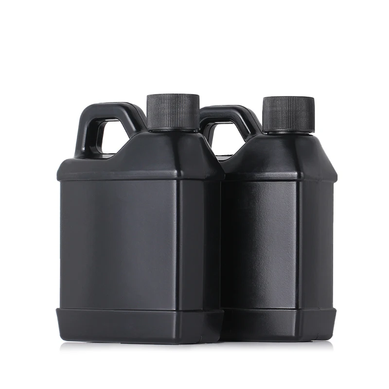 HDPE Motorcycle Custom Engine Fuel Oil Bottle Custom Empty F-style 8oz 250ml PE Plastic Chemical Screw Cap Matte Custom Color /
