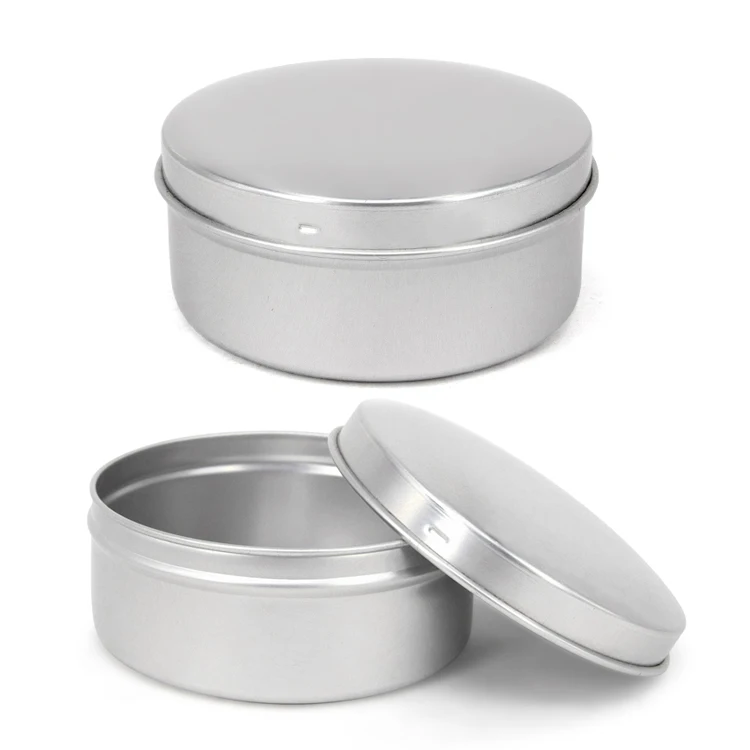 Empty Lip Balm Aluminum Metal Jar Round Aluminum Tin Boxes for Hand Soap