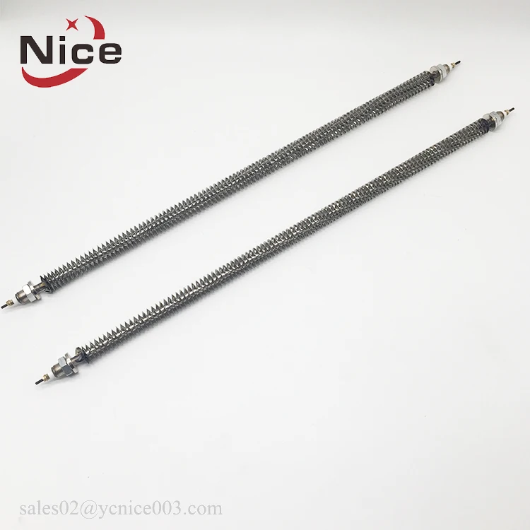 Tubular Finned Air Heating Element Tube Duct Heater