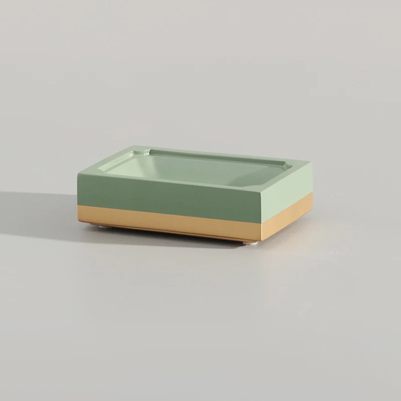 Creade High Grade ABS Synthetic Resin Soap Dish Tray Shower Resin Bar Soap Saver Shock-Resistant for Home Bathroom Use
