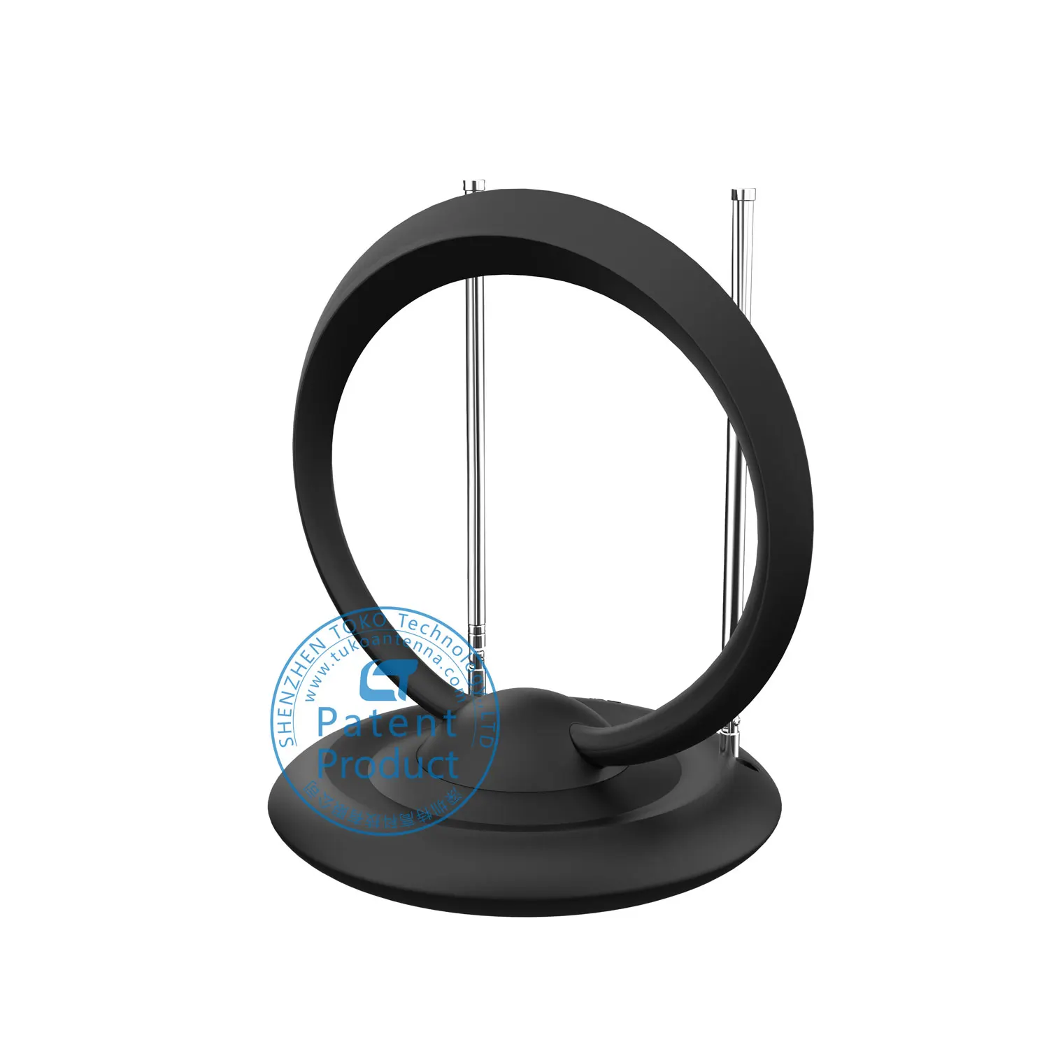 
Hot sell indoor high gain uhf vhf tv antenna amplified 360 degree rotation HD digital tv antenna 