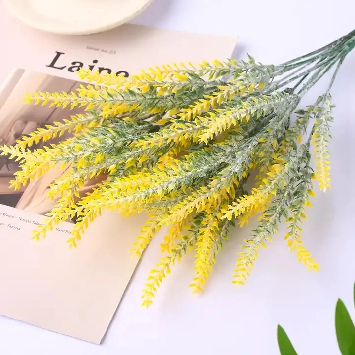 Wholesale High Quality Artificial Flowers Bundle Purple Pink Lavender For Decoration Wedding