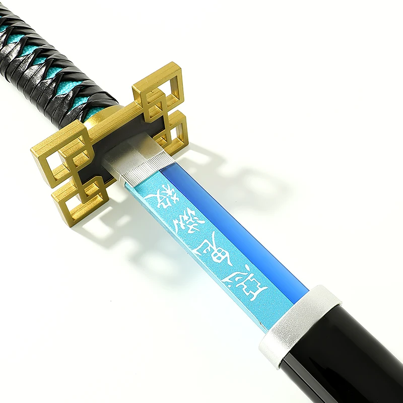 2024 New Tokitou Muichirou Children Sword Toy Gifts Bamboo Plastic Luminous Led Light Toy Sword