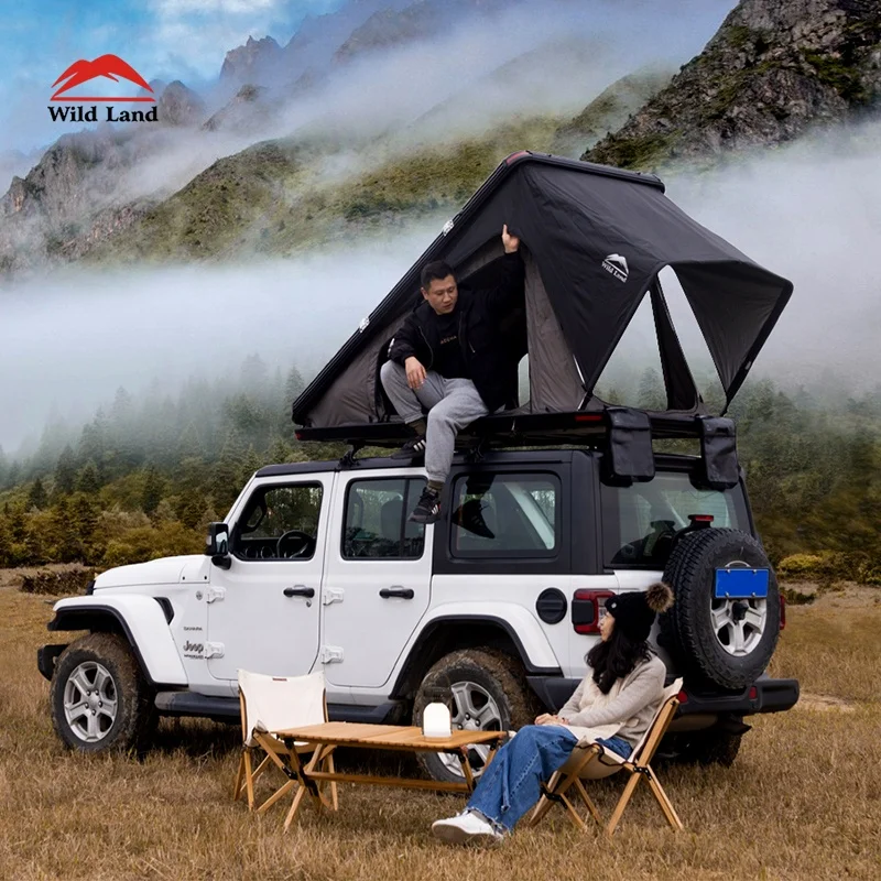 Wild Land Bush Cruiser New hard shell top roof tent in honeycomb aluminum with detachable roof bars for cargo car roof tents