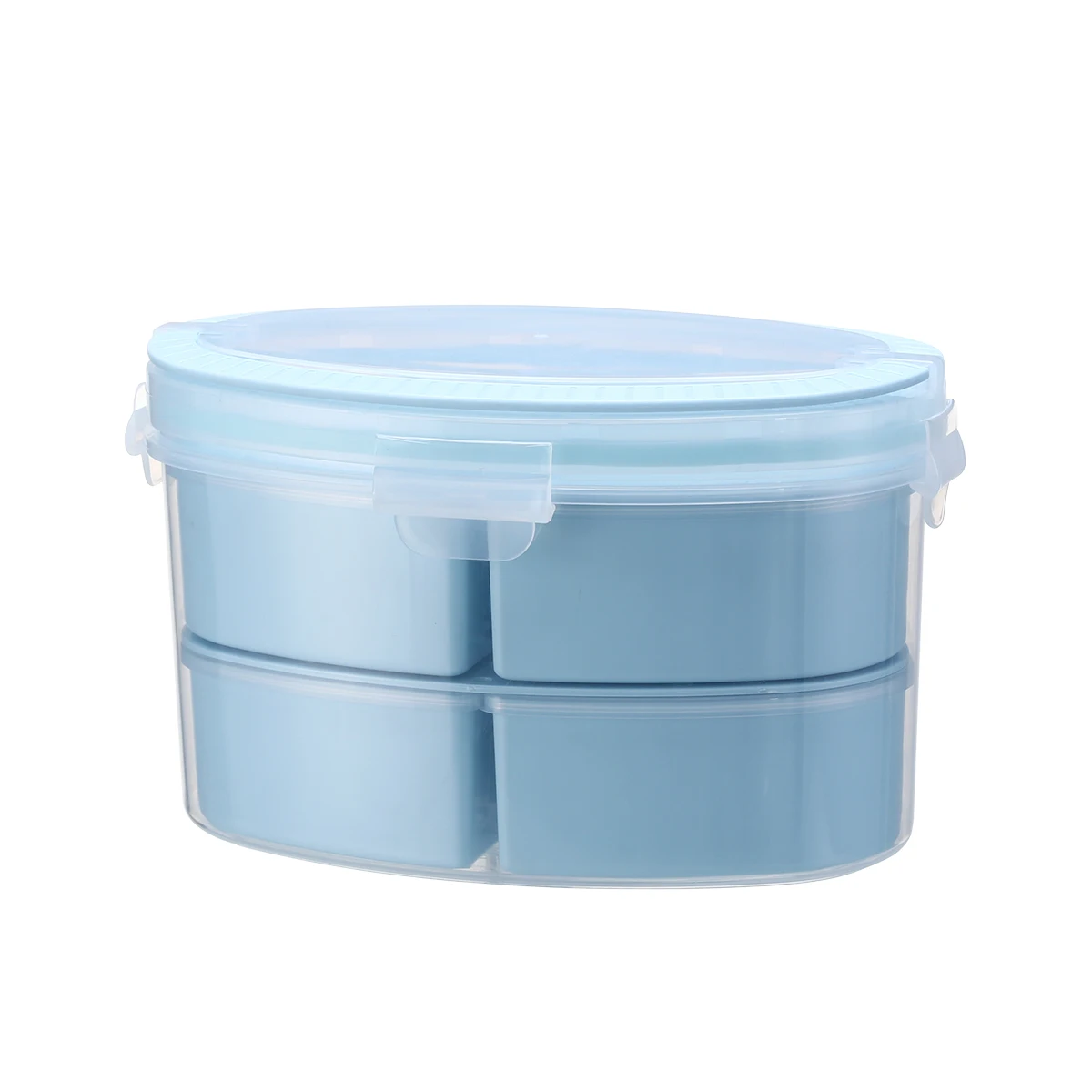 Japanese Style 2 Layers Hard Plastic Kids Bento Lunch Box With Handle