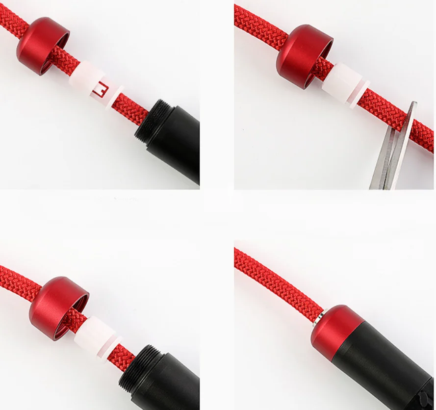 Wireless Weighted Pvc Lock Headhard Beads Cross Rope Jump Rope Skipping Jump White With Swivel Handles