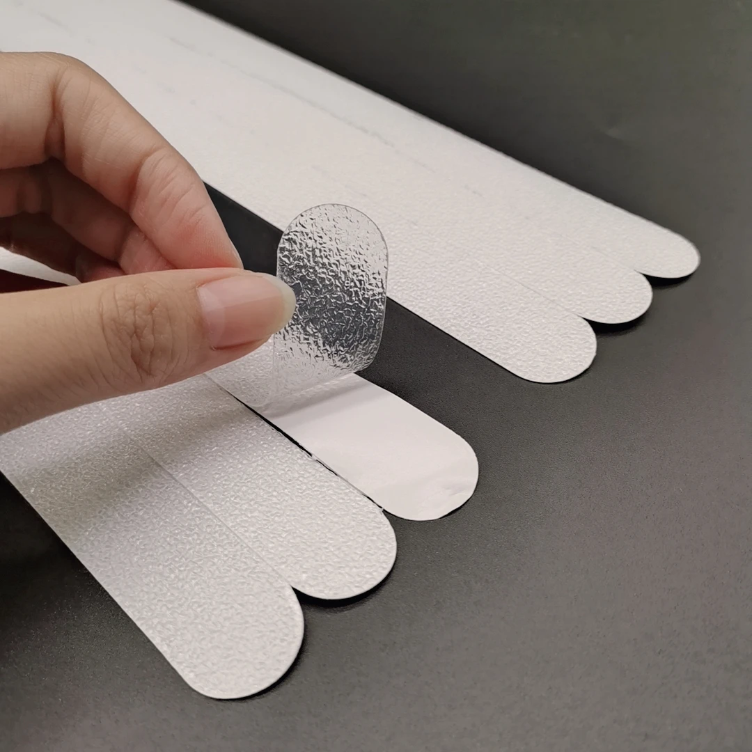 PEVA Transparent Sticker Waterproof  Long Style Shower Bath Tub anti slip bath stickers