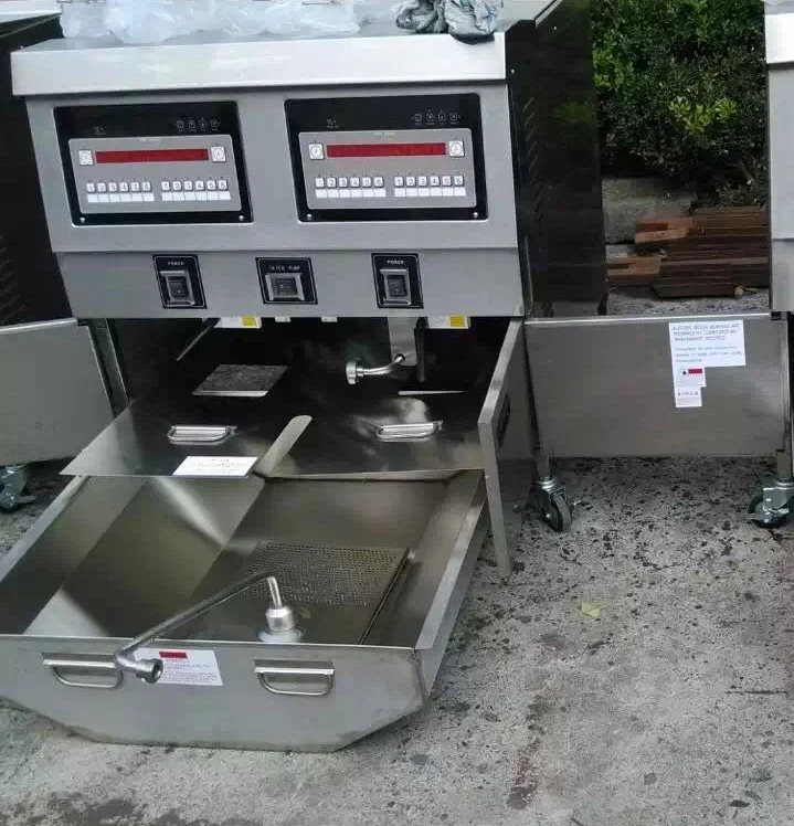 Double Cylinder Open Fryer/Restaurant Use Electric Deep Fryer with Computer Control Panel for Hotels and Fried Chicken for sale