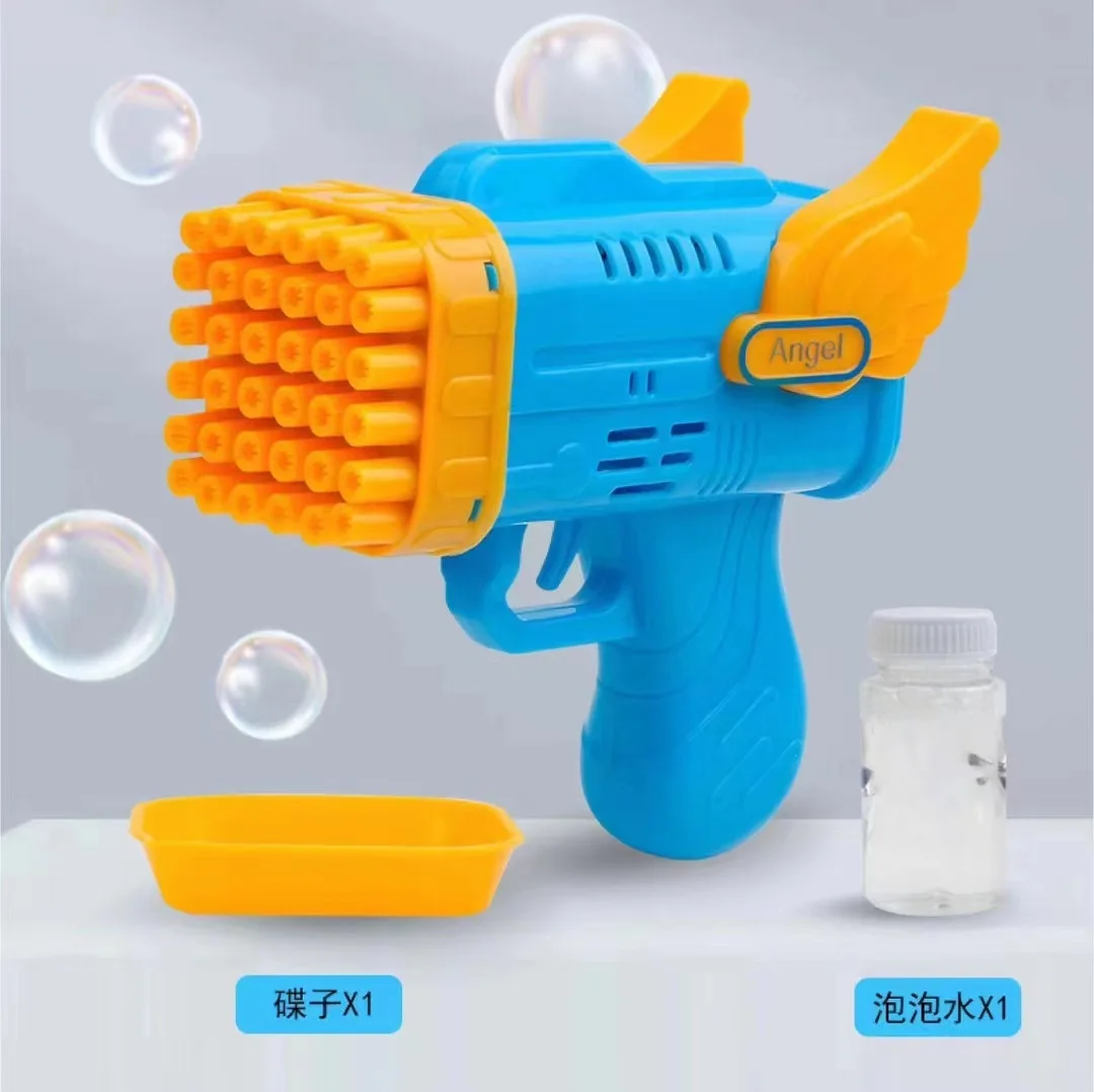 42 Holes Bubble Bazooka Hot Selling Blower Gun Rocket Automatic Bubble Launcher Machine Gun Toys Bazooka Bubble Gun
