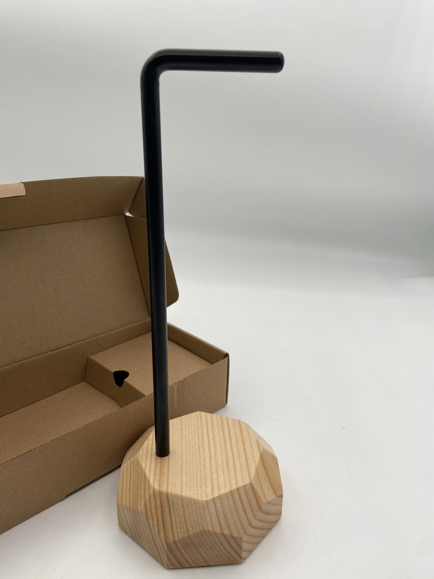 Новый стильный деревянный держатель для наушников