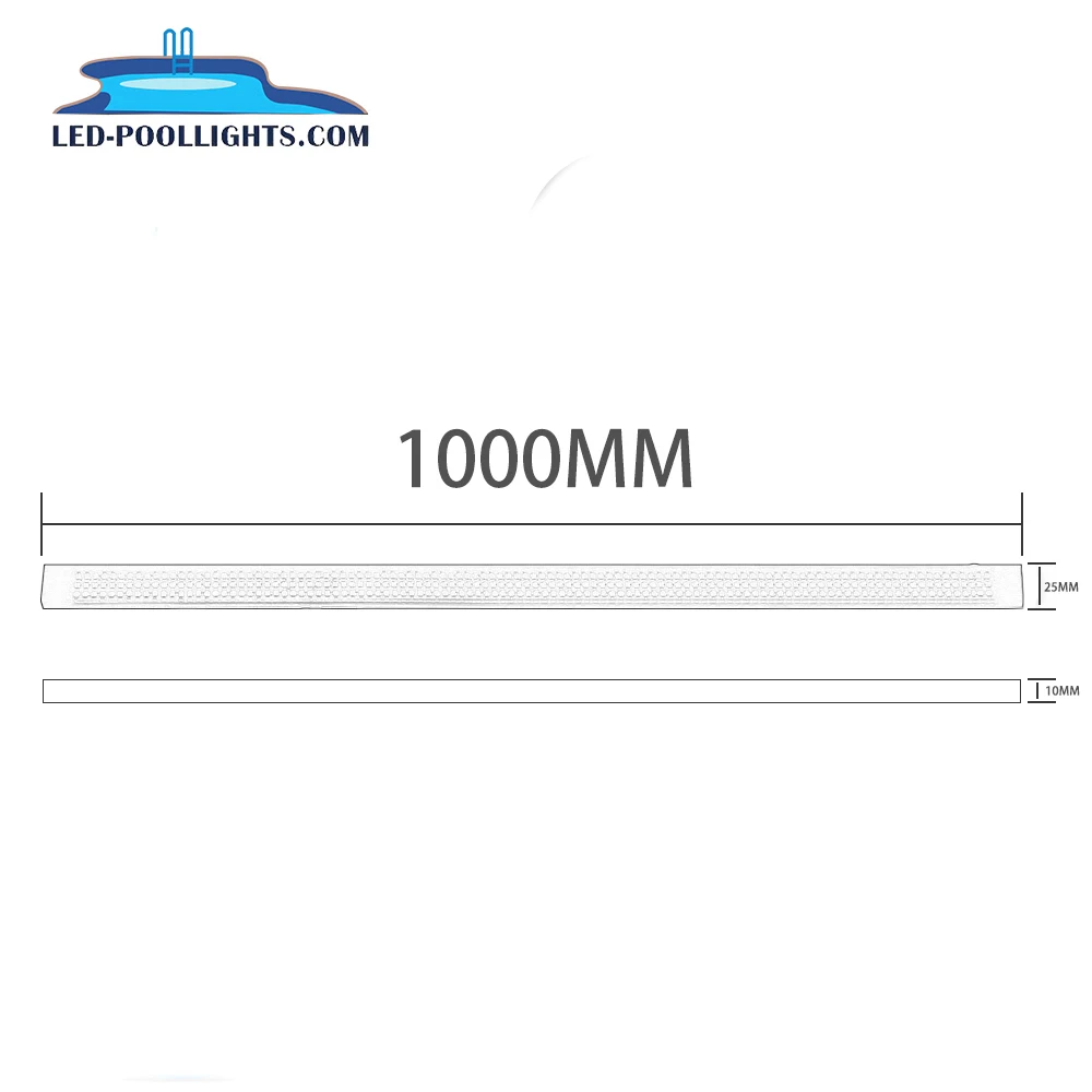 New Design IP68 Waterproof white cold white LED Swimming Pool Light Soft Resin Full Filled for Underwater LED Strip