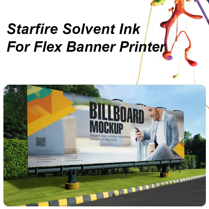 Starfire Ink For Roll Digital Printing Plotter Machine Inkjet Large Printer 5 Liters Solvent Based Flexo Refill Ink Solvent Ink