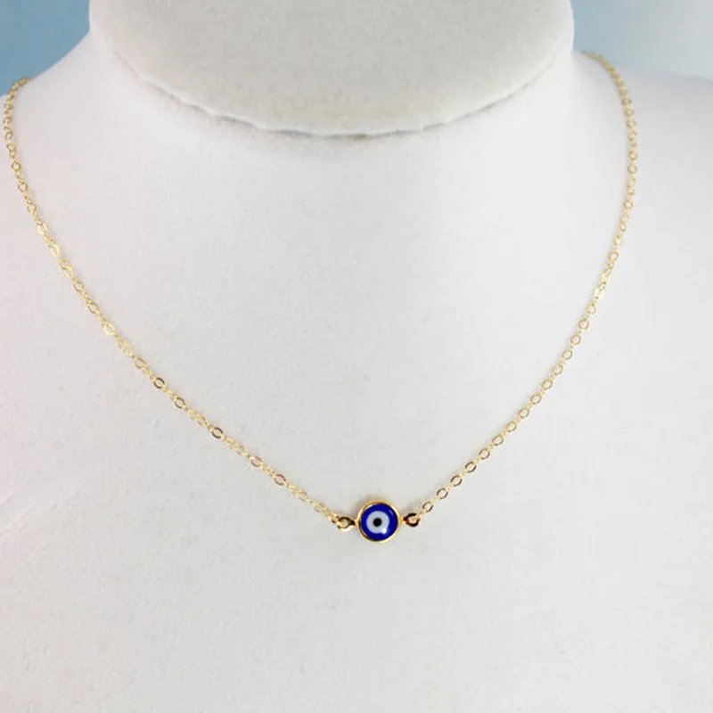 Fashion Blue Eye Necklace Evil Eye Pendant Necklace for Women