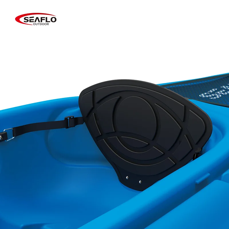 SEAFLO factory wholesale ocean blow molded 1 person sit in sea kayak canoe solo cheap plastic sport fishing kayak for sale