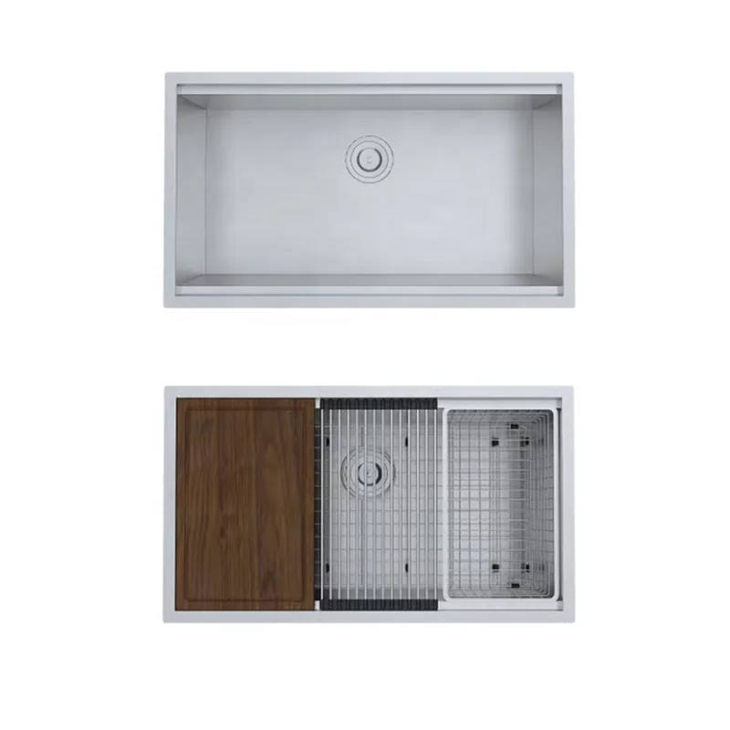 Wholesale Multi-scenario Kitchen Revolution 304 Single Bowl Quality Warranty Undermount Waterfall Stainless Steel Kitchen Sink