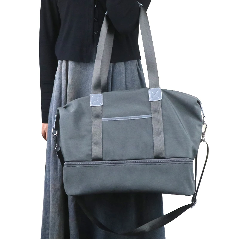 Custom Travel Portable Crossbody Duffle travel durable Dry Wet Separated Gym Bag Sport Gym Duff Bag