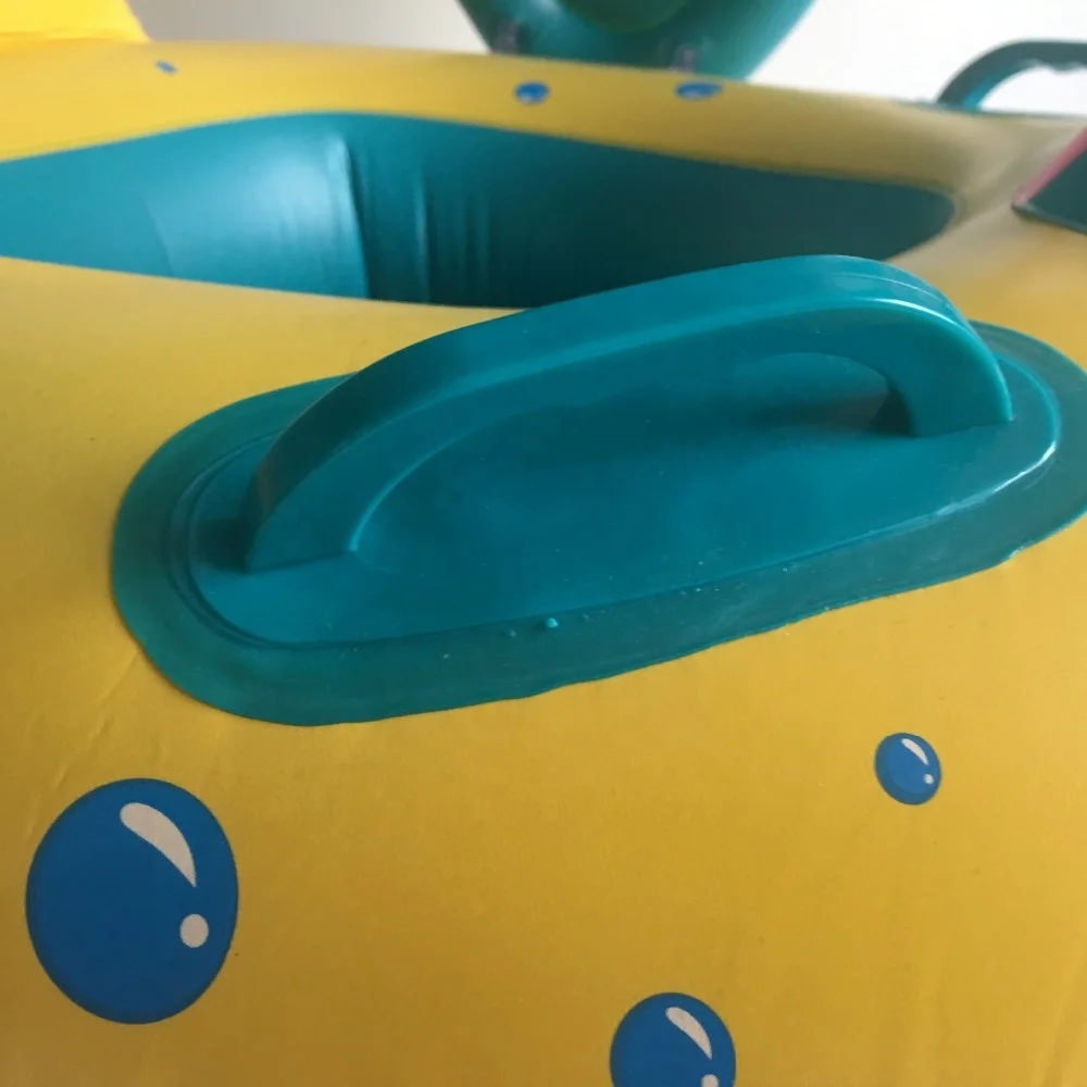Adjustable Sunshade Inflatable Baby Swim Float Seat Boat Inflatable Ring