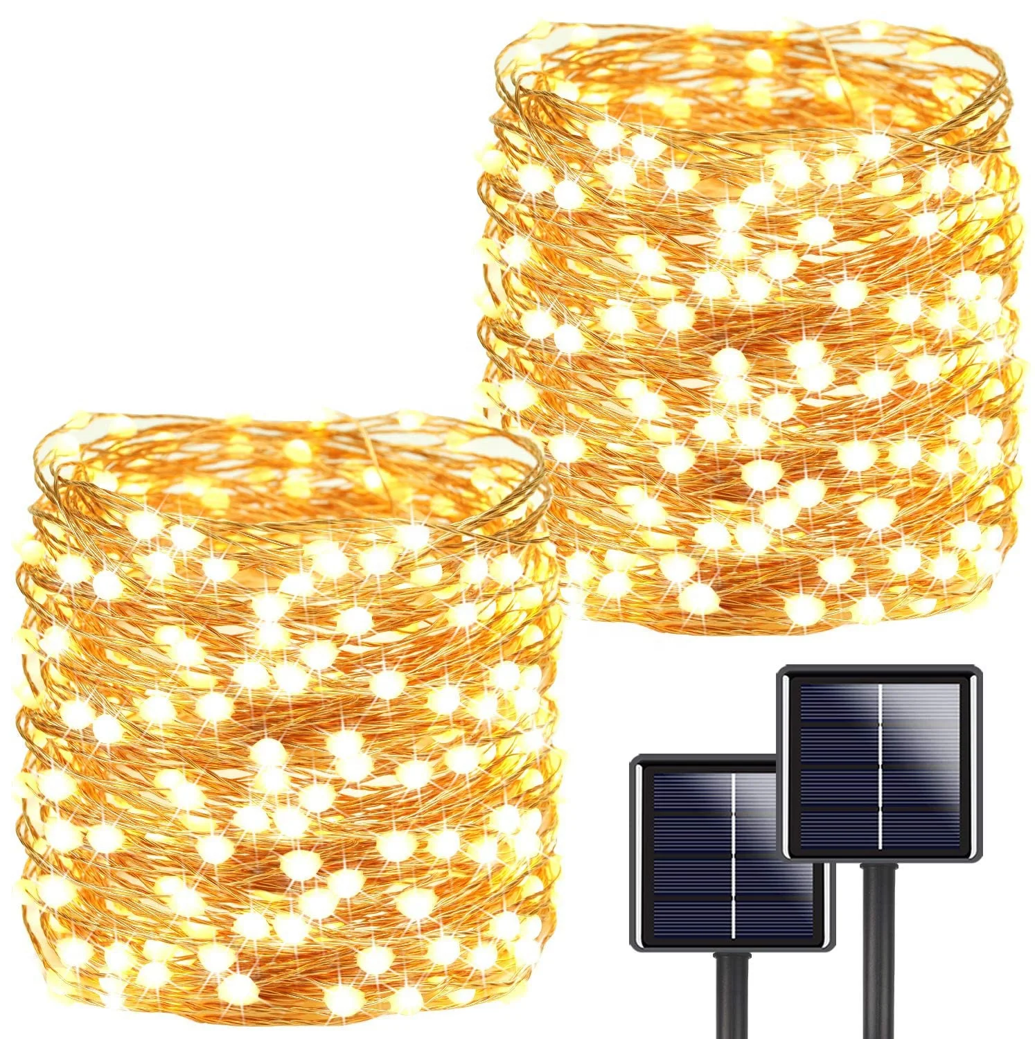 300 LED Solar string light outdoor holiday Christmas decoration Fairy solar copper wire string lights