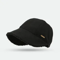 Quality winter bucket hat winter faux fur furry bucket hat fluffy fu fashion warm Fisherman hat for women