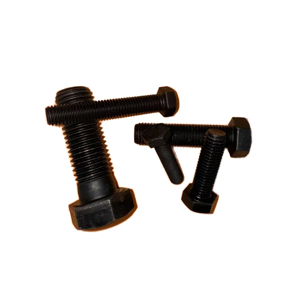 Класс 8 высокопрочные детали для болтов из углеродистой стали Полная коллекция M6-M42 внешнего шестигранного высокопрочного черного здания