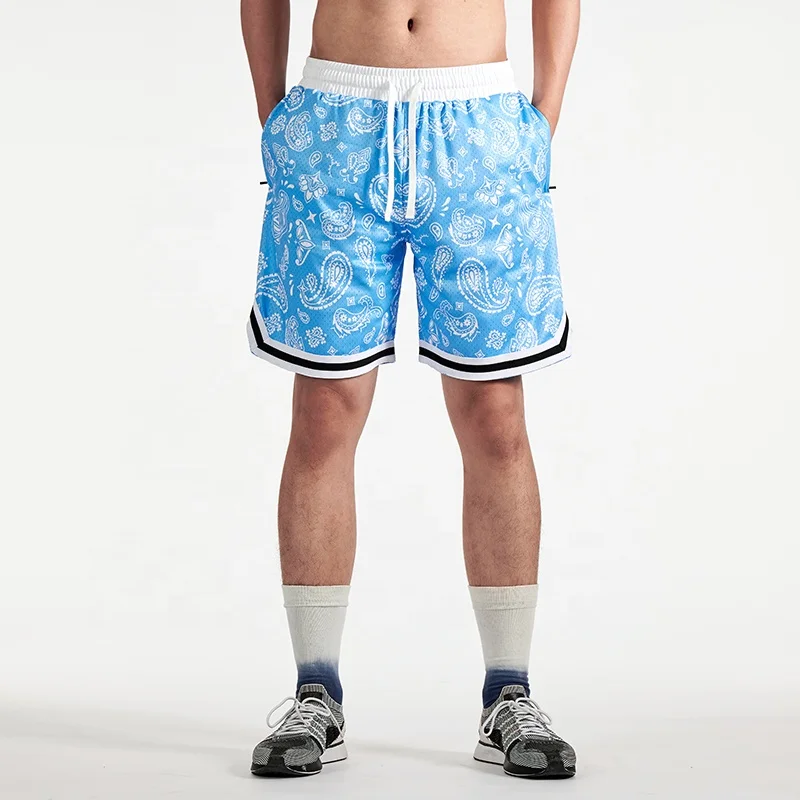Factory Custom Logo 100% Polyester Basketball Shorts Men's Basketball Short