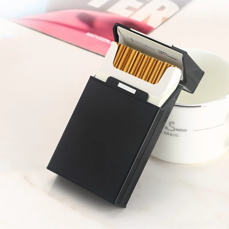 Factory direct supply custom made 20 pcs lady metal cigarette case cigarette box creative aluminum cigaret case slim