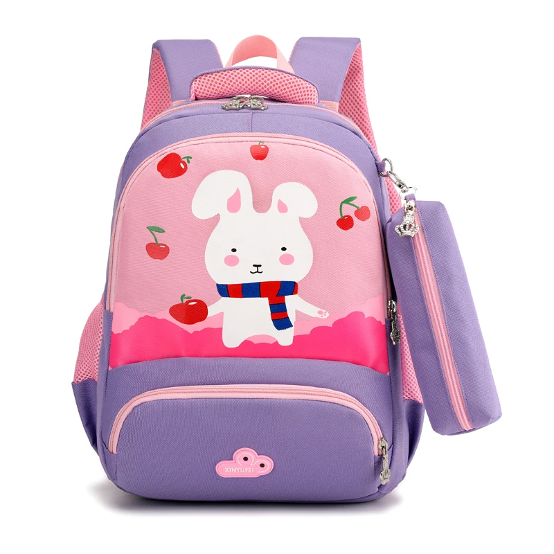 Wholesale Beautiful Printed Kids School Bags Back Pack Pencil Case Bagpack Children Rabbit Backpack