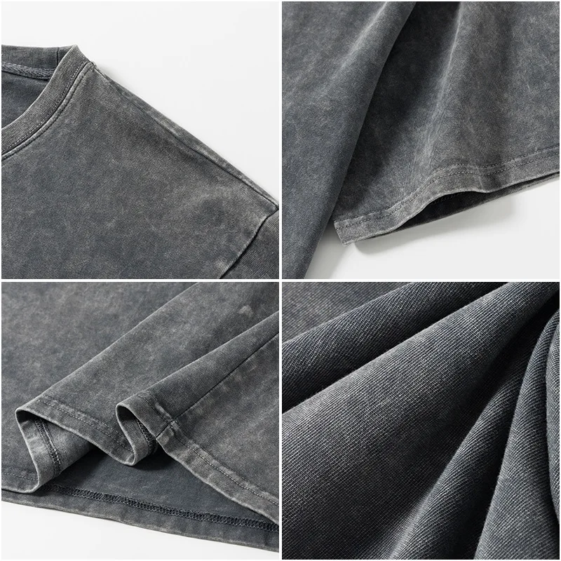 Washed color T-shirts Blank 100% Cotton O-Neck T shirt Customize Print LOGO TShirt Wholesale  Cotton T-shirt