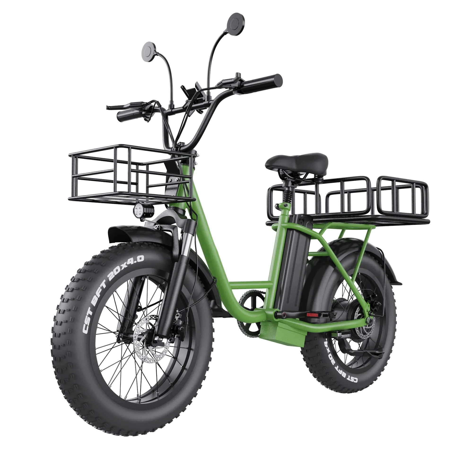 latest model cargo e-bike food delivery ebike Cargo Ebike 1000W Long Range City Ebike Fat Tire Electric Delivery Bike E Bicycle