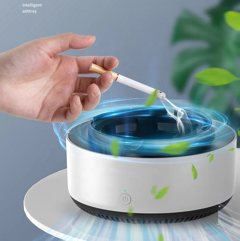 Purification Ashtray Cigar Custom Car Desktop Portable Smart USB Charge Battery Electric Smokeless Air Purifier Ashtray
