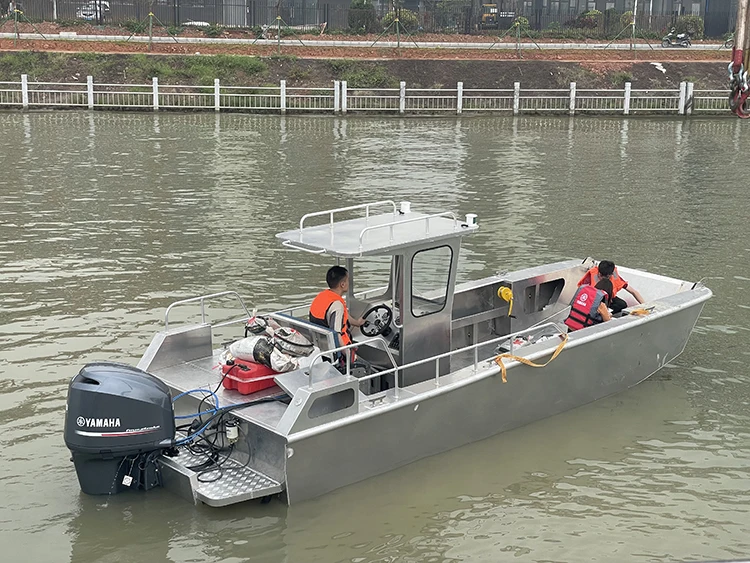2023 Kinocean 6.4m Convenient Landing Craft Boat With 4mm Aluminum 5052 OEM Accepted