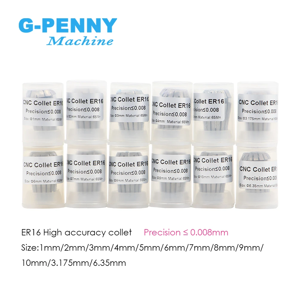 G-PENNY ER16 пружинный станок с ЧПУ токарно-фрезеровочный инструмент Высокая точность 0 008 мм Коллет