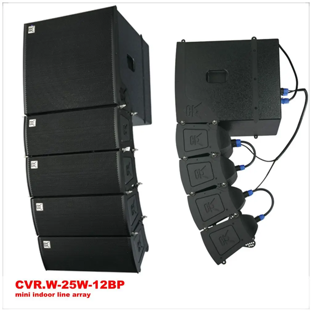 Mini Two-Way Line Array with 12 Inch Subwoofer for Indoor
