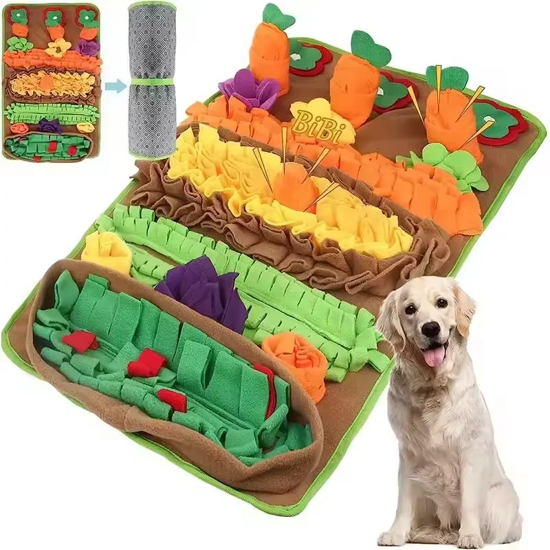 Custom Natural Dogs Slow Eating and Treats Mat 32' x 20' Large Sniffing Snuffle Mat for Dogs