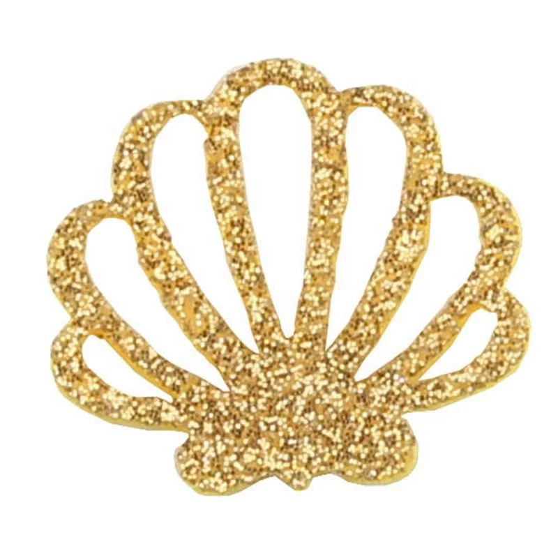 Ziming Hot Sale Glitter Mermaid  Crown Star DIY  Emblem Accessories For Kids Hair Styles Headband Hair Clips